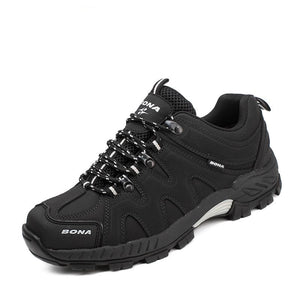 Mens Hiking Shoes Moisture-Wicking Lycra Lining Gripping Rubber Sole