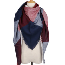 Load image into Gallery viewer, Winter Over-Sized Scarf/Shawl Cashmere Blend 38 Colors/Patterns Fringe
