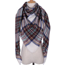 Load image into Gallery viewer, Winter Over-Sized Scarf/Shawl Cashmere Blend 38 Colors/Patterns Fringe
