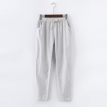 Load image into Gallery viewer, Womens Casual Lightweight Drawstring Pants Light Gray
