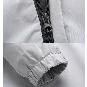 closeups of elastic cuff and zipper
