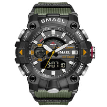 Load image into Gallery viewer, Green Dual Display Sports Watch

