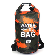 Load image into Gallery viewer, 20L Outdoor Waterproof Folding Mesh Cloth Dry Bag With D Buckle
