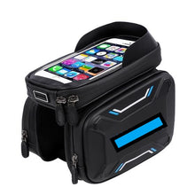 Load image into Gallery viewer, Blue Front Mount Touchscreen Bike Bag
