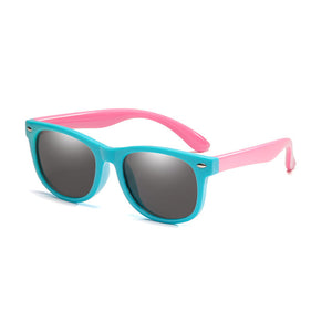 kids polarized sunglasses blue and pink