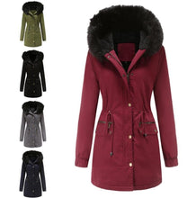 Load image into Gallery viewer, Womens Lightweight Parka Hooded Color Lined Cozy Interior Side Pockets
