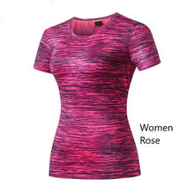Load image into Gallery viewer, Athletic Moisture Wicking Shirt Women Rose

