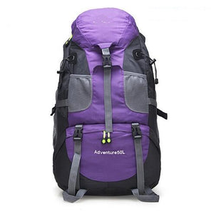 Purple 50L Hiking Backpack