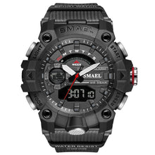 Load image into Gallery viewer, Black Dual Display Sports Watch
