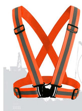 Load image into Gallery viewer, Orange Front Reflective Belt and Straps
