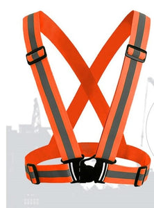 Orange Front Reflective Belt and Straps