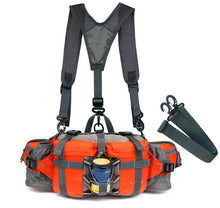 Load image into Gallery viewer, Orange Outdoor waist bag
