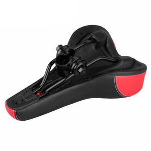 Bike Seat with Ergonomic Channel Shock Absorber and Soft Padding