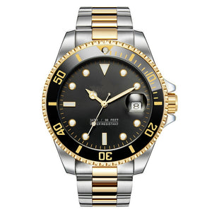 mens watch silver and gold