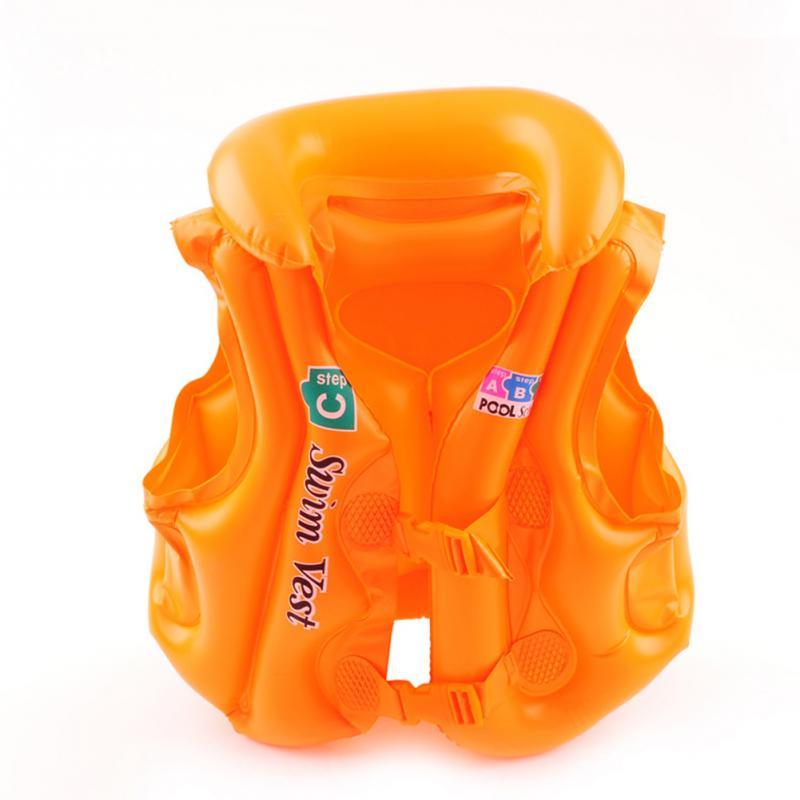 Inflatable Kids Swim Vest Orange