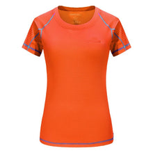 Load image into Gallery viewer, Orange Womens Moisture Wicking Sports Shirt
