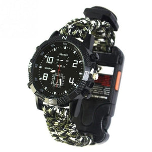 6 in 1 Outdoor Watch Multicolor White Green Band