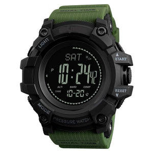 black face mens sports watch
