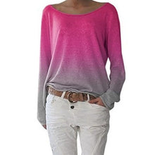 Load image into Gallery viewer, women long sleeve t-shirt pink
