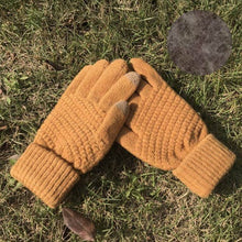 Load image into Gallery viewer, Yellow Women&#39;s Knitted Full Finger Gloves
