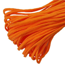 Load image into Gallery viewer, Orange 100 ft Strong7-Strand Camping Rope Minimum Breaking Strength 550lb
