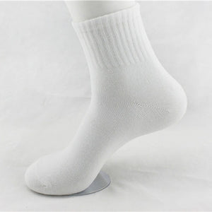 Men's Solid Color Sock  whtie