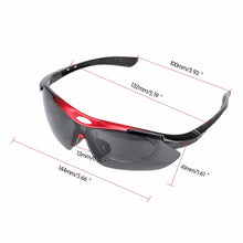 Load image into Gallery viewer, Polarized Sunglasses With 5 Interchangeable Lenses, Case, Rope, Cloth
