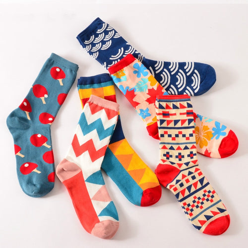 womens colorful crew socks 