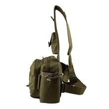Load image into Gallery viewer, Left Side View of Crossbody Tackle Bag
