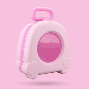 Pink kids portable travel potty
