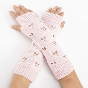 fingerless knit gloves 
