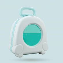 Load image into Gallery viewer, green kids portable travel potty with handle
