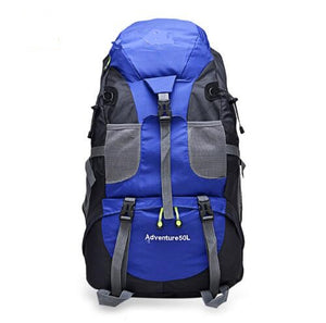Blue 50L Hiking Backpack
