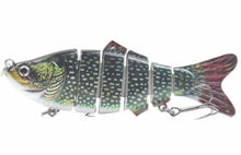Load image into Gallery viewer, 10cm 16.5g Multi-section Lure 3 piece set with 3 Barbed Hooks

