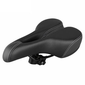 Bike Seat with Ergonomic Channel Shock Absorber and Soft Padding
