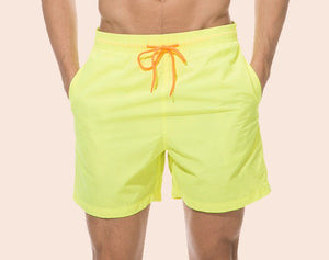 Neon Yellow board shorts