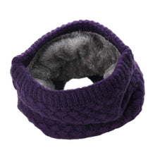 Load image into Gallery viewer, Knit Neck Warmer  purple
