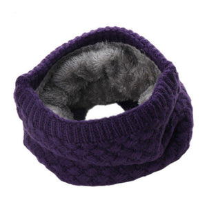 Knit Neck Warmer  purple