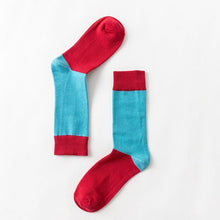 Load image into Gallery viewer, Red and Blue Womens Short Funny Socks
