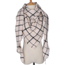 Load image into Gallery viewer, Winter Over-Sized Scarf/Shawl Cashmere Blend 38 Colors/Patterns Fringe
