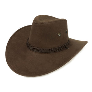 Coffee Cowboy Design Hat With Chin Strap