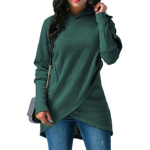 Load image into Gallery viewer, Green Draped Sweatshirt
