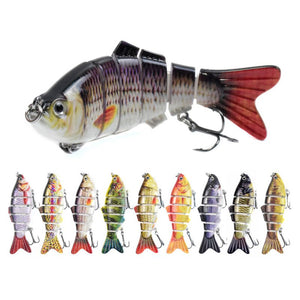 10cm 16.5g Multi-section Lure 3 piece set with 3 Barbed Hooks
