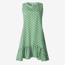Load image into Gallery viewer, Polka Dot Sleeveless Sundress Knee Length Polyester 10 Colors 3 Sizes
