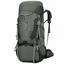 Load image into Gallery viewer, Green 75L Ergonomic Hiking Backpack
