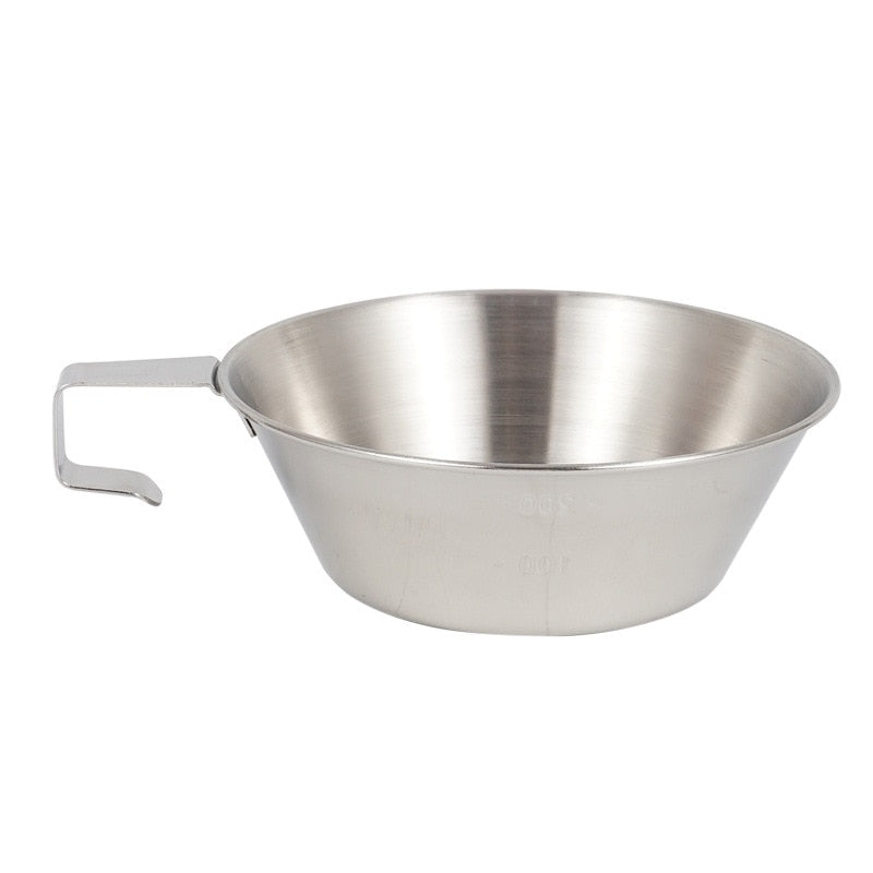 300ml stainless steel camping cooking bowl