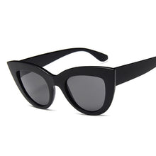 Load image into Gallery viewer, Cat Eye Frame Style Sunglasses Black Gray
