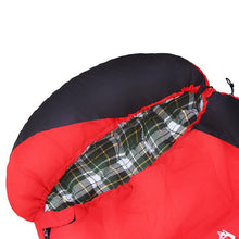 Load image into Gallery viewer, Closeup view of top of 3 Season Sleeping Bag
