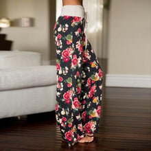 Load image into Gallery viewer, Womens Wide-Leg Palazzo-Style Vibrant Colorful Patterned Lounge Pants
