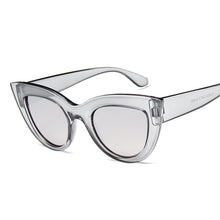Load image into Gallery viewer, Cat Eye Frame Style Sunglasses White Gray
